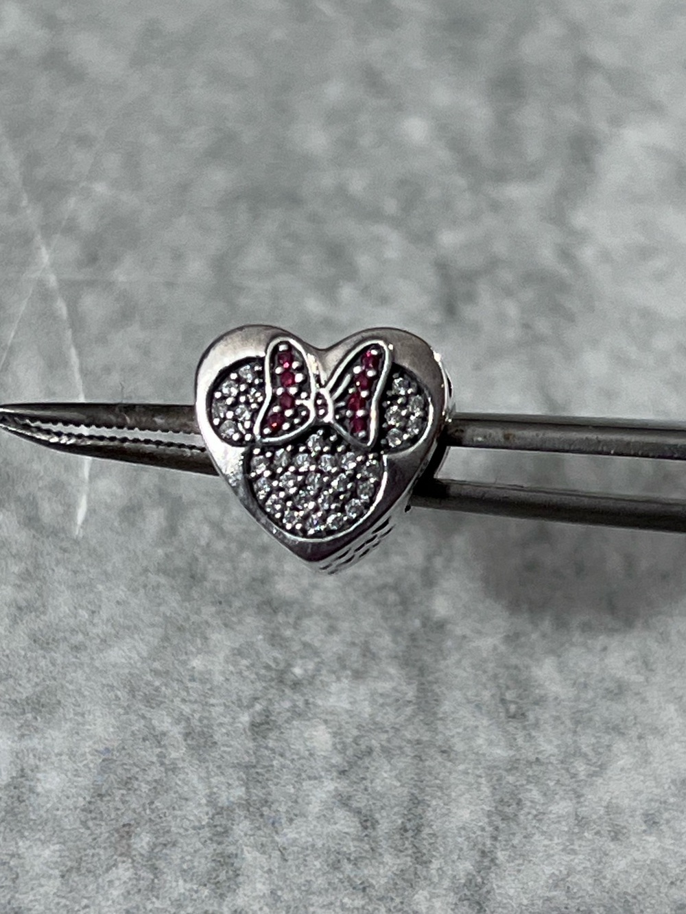 Authentic Pandora Disney Mickey and Minnie Sparkling Heart, #792049CZ